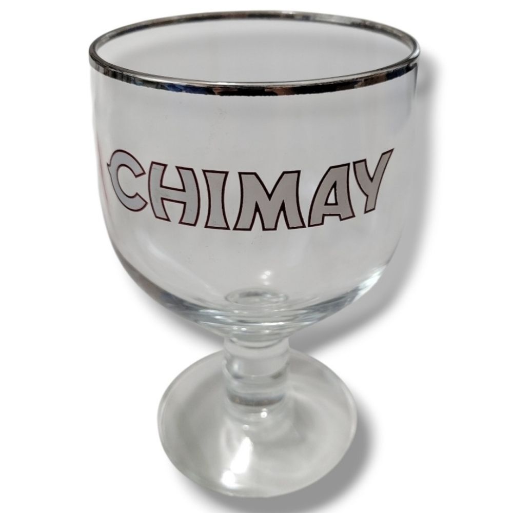 Chimay Beer Goblet Glass Belgium Brewery Barware Cup Chimay Beer Glass 16 floz.
